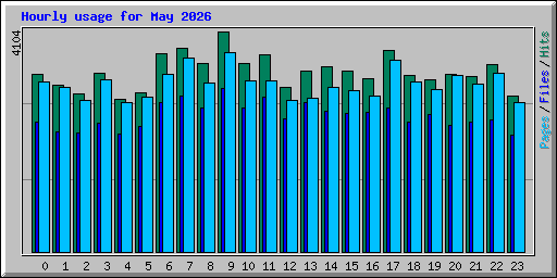 Hourly usage for May 2026